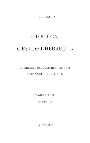 Couverture du Tome 1